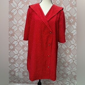 Vintage Shirley K Red Polka Dot Dress